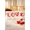 Love Nakışlı 4lü Mutfak Havlusu Seti  30x50 cm