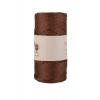 Makrome İpi 3mm  Polyester Kahve Simli