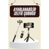 Manyetik Bluetooth Selfie Çubuğu Ve Tripod 186 Mm