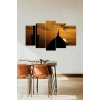 Manzara Gece 5 Parçalı Mdf Tablo 60 x 100