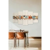 Manzara Kuşlar 5 Parçalı Mdf Tablo 60 x 100