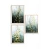 Manzara Üçlü Ahşap Çerçeveli Tablo 17 x 23