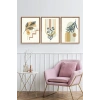 Manzara Üçlü Ahşap Çerçeveli Tablo 23 x 30