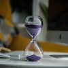 Desktop Glass Hourglass – Aesthetic Design, Decorative Time Measuring Device (5365)