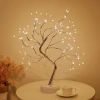 Desktop Fairy Tree LED Lamp – Daylight Color, 3-Level Light Adjustable, Rechargeable Decorative Ambient Lighting (5365)