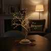 Desktop Fairy Tree LED Lamp – Daylight Color, 3-Level Light Adjustable, Rechargeable Decorative Ambient Lighting (5365)