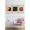 Matisse Üçlü Ahşap Çerçeveli Tablo 23 x 30
