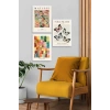 Matisse Üçlü Ahşap Çerçeveli Tablo 23 x 30