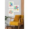 Matisse Üçlü Ahşap Çerçeveli Tablo 30 x 40