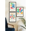 Matisse Üçlü Ahşap Çerçeveli Tablo 50 x 70