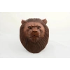 Mahogany Wood Handmade Decorative Lion Bust