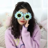 Blue Color Daisy Shaped Party Glasses