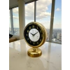Marble Shine Gold 25 x 20 Cm Metal Table Clock