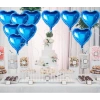Metalize Mavi Kalp Folyo Balon