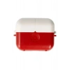 Mey İthalat®  Airpods 3 (3.nesil) Basmalı Kılıf - Kırmızı-Beyaz