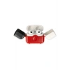 Mey İthalat®  Airpods 3 (3.nesil) Basmalı Kılıf - Kırmızı-Siyah-Beyaz