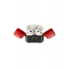 Durukar®  Airpods 3 (3.nesil) Basmalı Kılıf - Siyah-Kırmızı