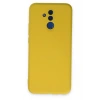 Durukar®  Huawei Mate 20 Lite Kılıf Nano içi Kadife Silikon - Sarı