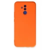 Durukar®  Huawei Mate 20 Lite Kılıf Nano içi Kadife Silikon - Turuncu