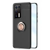 Durukar®  Huawei P40 Kılıf Range Yüzüklü Silikon - Siyah-Gold
