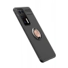 Durukar®  Huawei P40 Kılıf Range Yüzüklü Silikon - Siyah-Gold