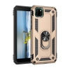 Durukar®  Huawei Y5P Kılıf Sofya Yüzüklü Silikon Kapak - Gold