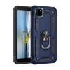 Durukar®  Huawei Y5P Kılıf Sofya Yüzüklü Silikon Kapak - Lacivert