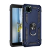 Durukar®  Huawei Y5P Kılıf Sofya Yüzüklü Silikon Kapak - Lacivert