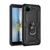 Durukar®  Huawei Y5P Kılıf Sofya Yüzüklü Silikon Kapak - Siyah