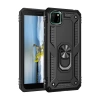 Durukar®  Huawei Y5P Kılıf Sofya Yüzüklü Silikon Kapak - Siyah