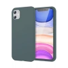 Mey İthalat®  iPhone 11 Kılıf First Silikon - Koyu Yeşil