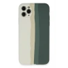 Durukar®  iPhone 11 Pro Kılıf Ebruli Lansman Silikon - Beyaz-Gri