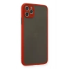 Durukar®  iPhone 11 Pro Max Kılıf Montreal Silikon Kapak - Kırmızı