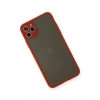 Durukar®  iPhone 11 Pro Max Kılıf Montreal Silikon Kapak - Kırmızı