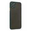 Durukar®  iPhone 11 Pro Max Kılıf Montreal Silikon Kapak - Yeşil