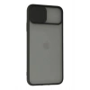 Durukar®  iPhone 11 Pro Max Kılıf Palm Buzlu Kamera Sürgülü Silikon - Siyah