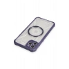 Durukar®  iPhone 11 Pro Max Kılıf Prag Magneticsafe Kapak - Derin Mor