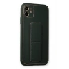 Durukar®  iPhone 12 Kılıf Coco Deri Standlı Kapak - Füme