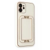 Durukar®  iPhone 12 Kılıf Coco Elit Kapak - Beyaz