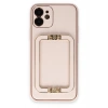 Durukar®  iPhone 12 Kılıf Coco Elit Kapak - Pudra
