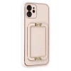 Durukar®  iPhone 12 Kılıf Coco Elit Kapak - Pudra