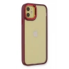 Mey İthalat®  iPhone 12 Kılıf Dora Kapak - Kırmızı