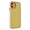 Mey İthalat®  iPhone 12 Kılıf Dora Kapak - Pudra