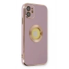 Durukar®  iPhone 12 Kılıf Store Silikon - Mor
