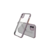 Durukar®  iPhone 12 Mini Kılıf Miami Şeffaf Silikon - Açık Mor