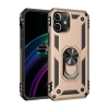 Durukar®  iPhone 12 Mini Kılıf Sofya Yüzüklü Silikon Kapak - Gold