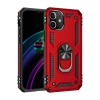 Durukar®  iPhone 12 Mini Kılıf Sofya Yüzüklü Silikon Kapak - Kırmızı
