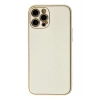Durukar®  iPhone 12 Pro Kılıf Coco Karbon Silikon - Beyaz
