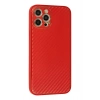 Durukar®  iPhone 12 Pro Kılıf Coco Karbon Silikon - Kırmızı