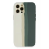 Durukar®  iPhone 12 Pro Kılıf Ebruli Lansman Silikon - Beyaz-Gri